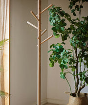Ash Wood Branch Coat Rack
