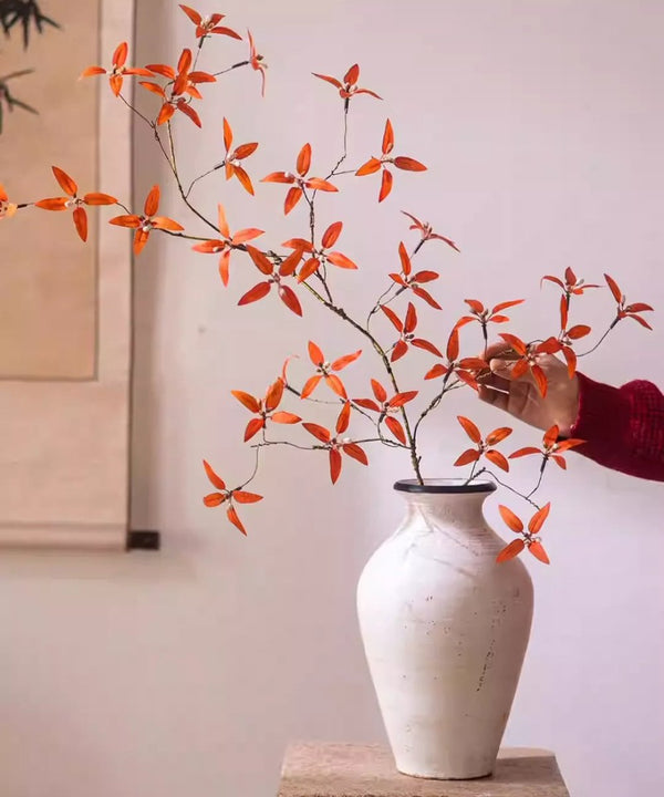 Faux Autumn Leaf Branching Stem