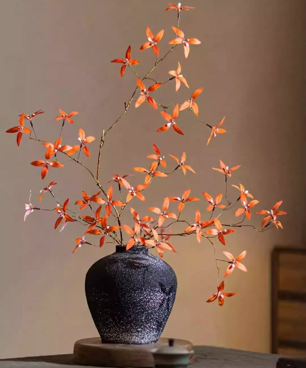 Faux Autumn Leaf Branching Stem