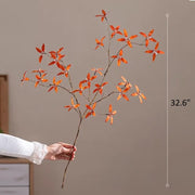 Faux Autumn Leaf Branching Stem