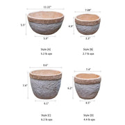 Woven-Edge Cement Composite Planter