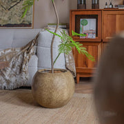 Globe-Form Magnesium Clay Planter