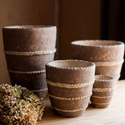 Rope-Banded Terracotta Planter