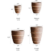 Rope-Banded Terracotta Planter