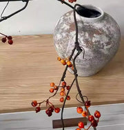 Faux Red Berry Branch Stem
