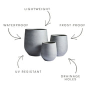 Flared-Base Indoor Outdoor Planter