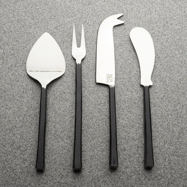 Matte-Handle Steel Cheese Tool Set