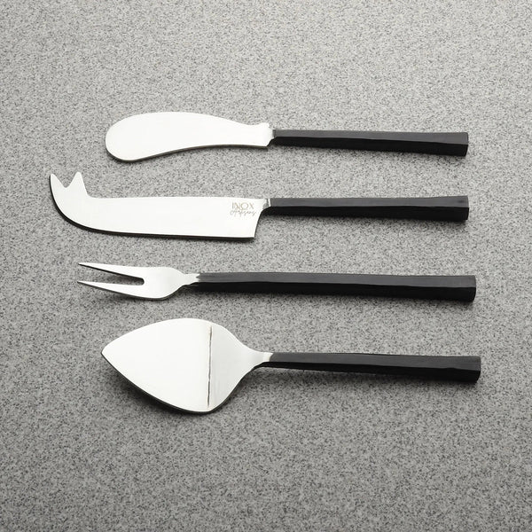 Matte-Handle Steel Cheese Tool Set — alternate view or variant option