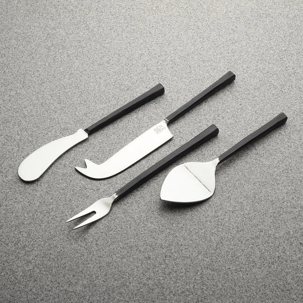 Matte-Handle Steel Cheese Tool Set