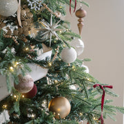 Jute Wrapped Wood Bead Ornament Set