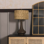 Seagrass Shade Resin Table Lamp
