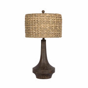 Seagrass Shade Resin Table Lamp