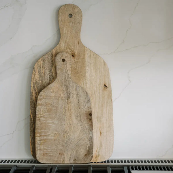 Natural Wood Serving Board with Handle