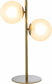 Dual Globe Glass Table Lamp
