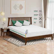 Spindle Headboard Solid Wood Bed & Nightstand Set