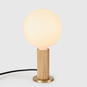 Oak Knuckle Table Lamp with Sphere IV LED Bulb