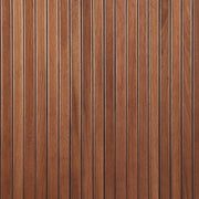 Fluted Wood-Grain Media Console — alternate angle showing full form