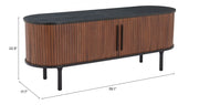 Fluted Wood-Grain Media Console — additional product view 12