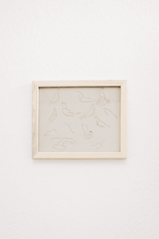 Line-Drawn Bird Framed Print