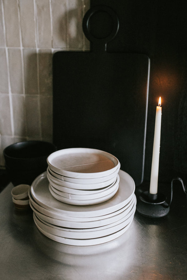 Glazed Ceramic Appetizer Plate Set