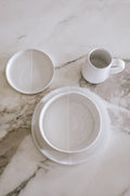 Two-Tone Stoneware Coffee Mug Set