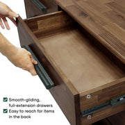 Mid-Century Wood-Grain Six-Drawer Dresser — additional product view 15