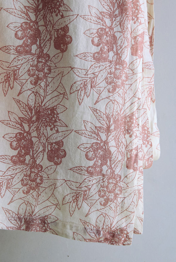 Berry Print Linen Tablecloth