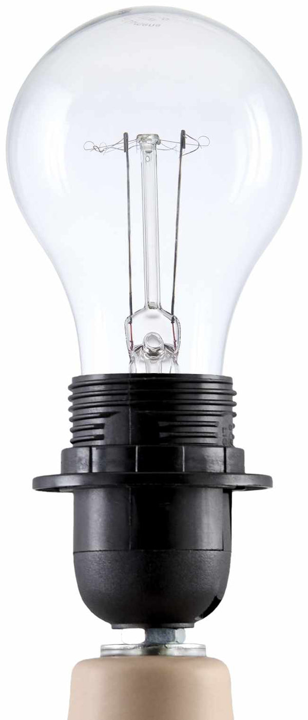 Close-up detail of Matte Ceramic Linen Shade Table Lamp