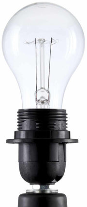 Matte Ceramic Drum Shade Table Lamp — back and side profile detail