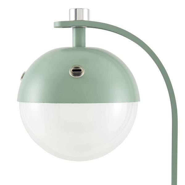 Close-up detail of Logovardi Green Table Lamp