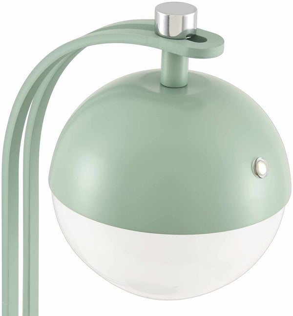 Close-up of Logovardi Green Table Lamp shade