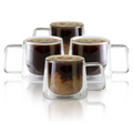 Double-Wall Glass Coffee Mug Set