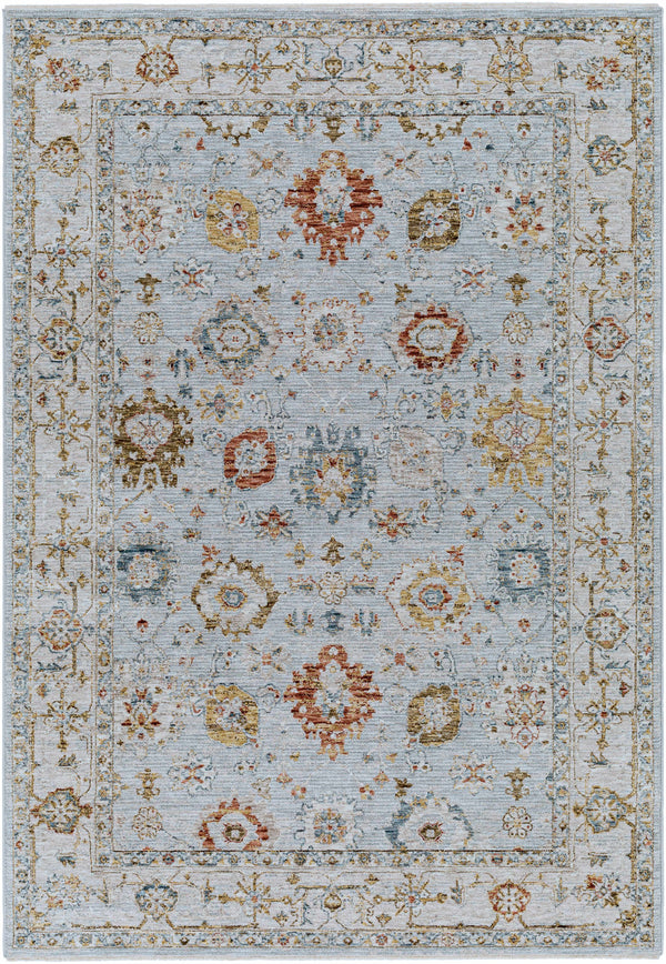 Oushak Floral Medallion Area Rug