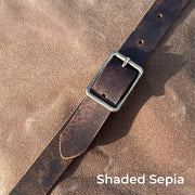 Waxed Canvas Leather Tote Bag