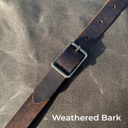 Waxed Canvas Leather Tote Bag