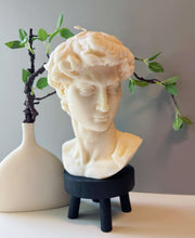 Close-up of concrete texture and surface finish detail — Sculptural Bust Figure Candle