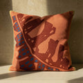 Leaf Sketch Cotton Slub Throw Pillow