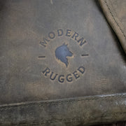 Weathered Full-Grain Leather Backpack