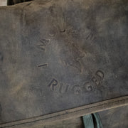 Weathered Full-Grain Leather Backpack