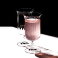 Ribbed Crystal Cocktail Glasses, Art Deco