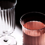Ribbed Crystal Cocktail Glasses, Art Deco