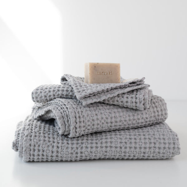 Waffle-Weave Linen Cotton Towel Set