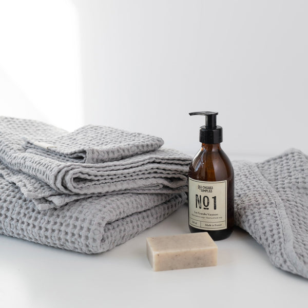 Waffle-Weave Linen Cotton Towel Set