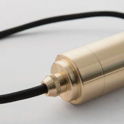 Brass Linear Triple Pendant Fixture, White Canopy