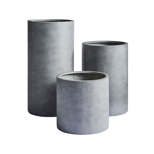 Tall Cylinder Lightweight Planter