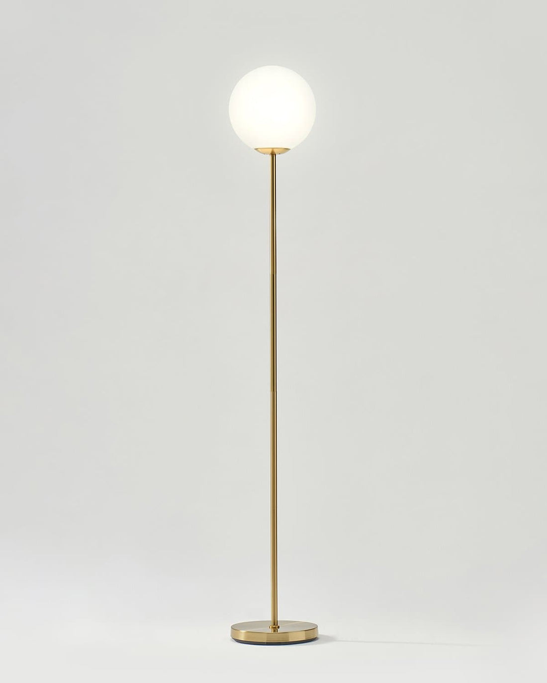 Brass Globe LED Floor Lamp