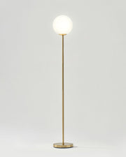Brass Globe LED Floor Lamp