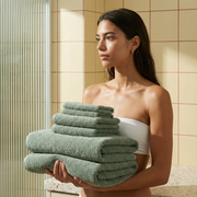 Dense-Loop Cotton Bath Towel Set