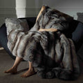 Long-Pile Faux Fur Throw Blanket — Double-sided faux fur throw in eight tonal colorways, generously oversized