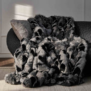 Long-Pile Faux Fur Throw Blanket — packaging and unboxing view